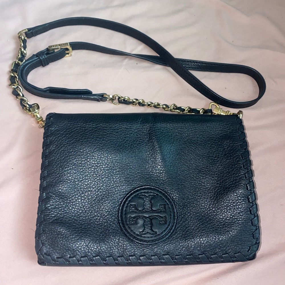 Tory Burch Marion Crossbody Leather Flap Bag